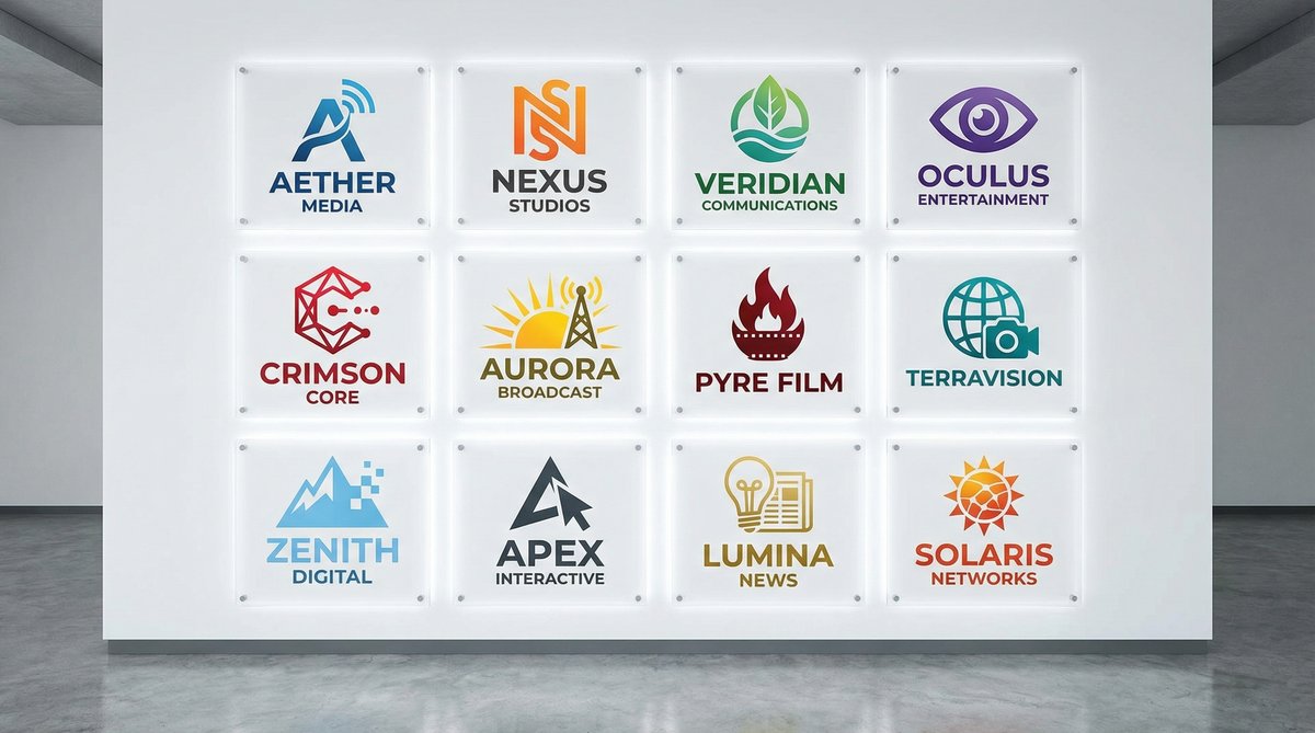 麻豆传媒影视合作传媒品牌Logo墙